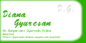 diana gyurcsan business card